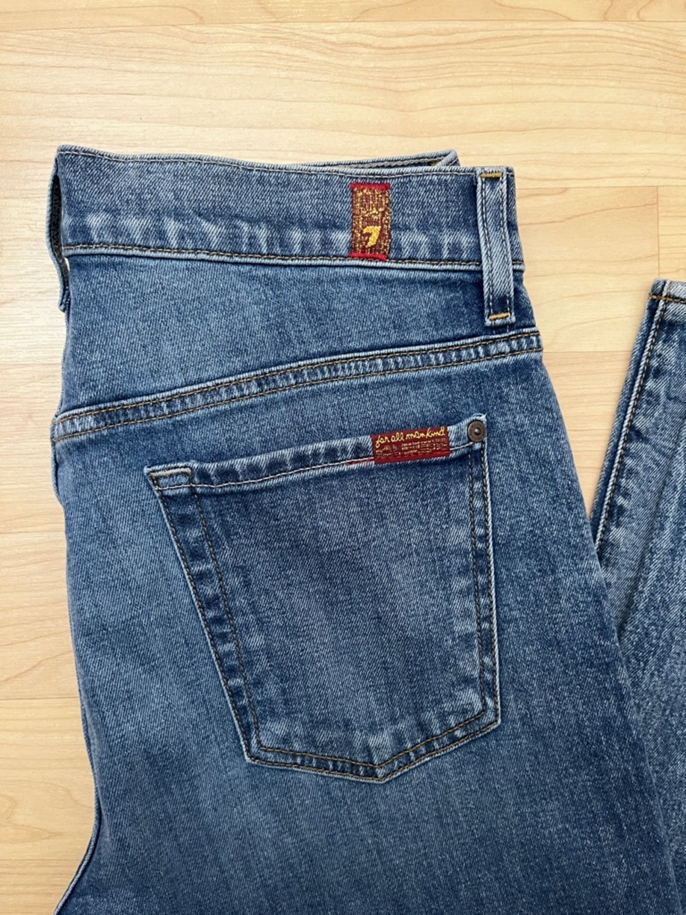 7 For All Mankind adrien Jeans Men's 30 Easy Slim Straight Jeans - Picture 4 of 13